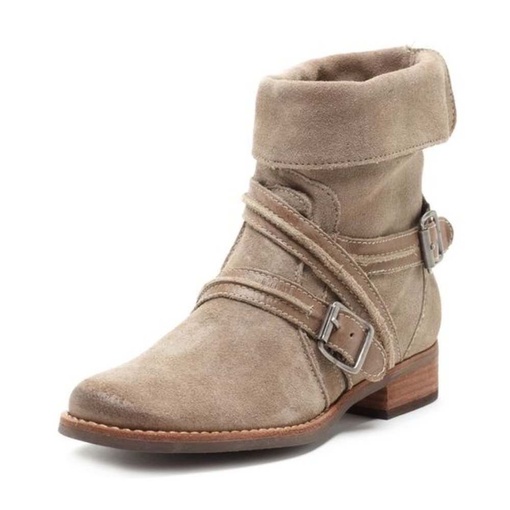 Matisse Prospector Suede Leather Ankle Boots Tan Size 6.5M
